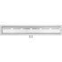 Fala Sifon de dus 800 mm Linie inox