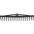 Flo Plastic cap grebla 18 dinti