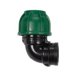 Flo Conector pentru tevi PE 90° 25 mm x 3/4" F
