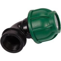 Flo Conector pentru tevi PE 90° 25 mm x 3/4" F