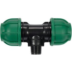 Flo Conector pentru tevi PE, 25 mm x 1/2 x 25 mm M