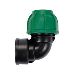Flo Conector pentru tevi PE 90° 25 mm x 1" F