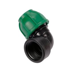 Flo Conector pentru tevi PE 90° 25 mm x 1" F