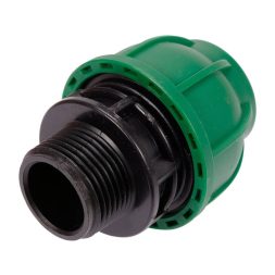 Flo Conector pentru tevi PE 32 mm x 1" M