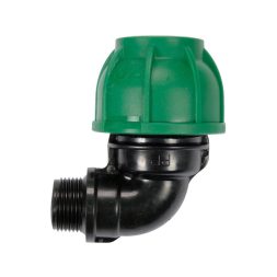 Flo Conector pentru tevi PE 90° 32 mm x 3/4" M