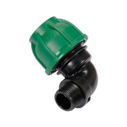 Flo Conector pentru tevi PE 90° 32 mm x 3/4" M