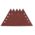 Graphite Smirghel Velcro triunghiular P80, 12 gauri 5 bucati