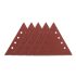 Graphite Smirghel Velcro triunghiular P180, 12 gauri 5 bucati