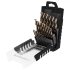 Graphite Set burghie pentru metal, 25 piese, 1-13 mm 124° HSS