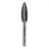Graphite Cap de frezare cu arc ascutit 12x45 mm, carbura cu tija de 6 mm