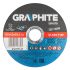 Graphite Disc de taiere 125x1x22,2 mm in folie de 10 bucati