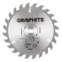 Graphite Panza de ferastrau circular din 150x1,6x10 mm 24 dinti, carbura