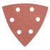 Graphite Smirghel pentru polizor delta 93x93 mm P120, 5 bucati, cu gauri