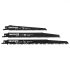 Graphite Set lama de ferastrau cu nas din, 3 piese, HCS