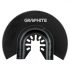 Graphite hcs placă de tăiere semirotundă pentru lemn, 87mm, 200 dinți