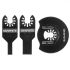Graphite Set placa de taiere din pentru masina multifunctionala, 3 bucati, pentru metal