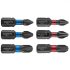 Graphite Torsion impact driver bit PH1/2/3, PZ1/2/3x25 mm, 6 bucati