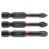 Graphite Torsion impact driver bit PH1/2/3x50 mm, 3 bucati