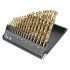 Graphite Set de burghie pentru metale din, 19 piese, 1-10 mm HSS