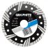 Graphite Disc de taiere diamantat 115x22,2x2,4 mm, turbo