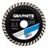 Graphite Disc de taiere diamantat 115x22,2x2,4 mm, radiator turbo