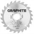 Graphite Panza de ferastrau circular din 165x30 mm, 24 dinti