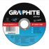 Graphite Disc de taiere 125x1x22,2 mm, pentru metal