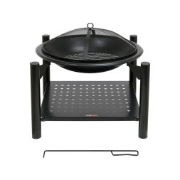 Lund Bol de foc din otel cu vatrai 54x54x55 cm