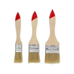 Set de 3 perii cu manere din lemn 1"-1.5"-2"