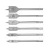 Set de burghie plate pentru lemn 6 piese (10-12-16-18-20-25 mm)
