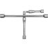 Cheie pentru roti, articulata 17x19x21x23 mm
