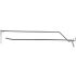 Suport de perete perforat 1 tija cu suport pentru eticheta 300 mm 30 buc