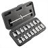 Neo Set de chei de scurgere a uleiului 18 piese 3/8"