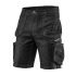 Neo Pantaloni scurti de lucru Denim, negri, XL