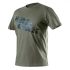 Neo Tricou cu inscriptii, masliniu, S