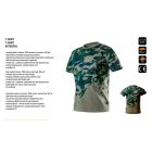 Neo T-shirt in camuflaj, masline, XL
