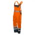 Neo Pantaloni de lucru cu mansete Visibility, portocalii, S