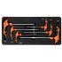 Neo Set de chei Allen cu maner "T" 6 piese, cu tava de atelier