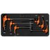 Neo Set de chei Torx cu maner "T" 6 piese, cu tava de atelier