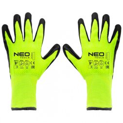 Neo Manusi de lucru izolate, nailon acoperit cu latex, 9"