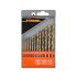 Sthor Set de burghie pentru metale 13 piese 2-8 mm cu tija cilindrica din titan