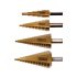Sthor Set de burghie pentru trepte 4 piese 4-39 mm