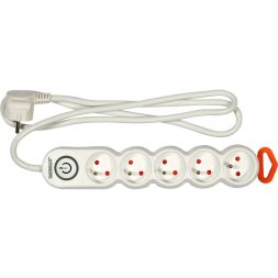 Sthor Cablu prelungitor impamantat 5 prize 1,5 m