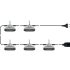 Sthor Set reflector 5x600 lm 15,4 m