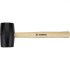 Topex Ciocan de cauciuc 50 mm 340 g, maner din lemn masiv
