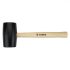 Topex Ciocan de cauciuc 58 mm 450 g, maner din lemn masiv