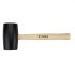 Topex Ciocan de cauciuc 63 mm 680 g, maner din lemn masiv