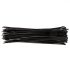Topex Legaturi de cablu 4,8 mm x 370 mm, negru, 75 bucati