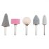 Top Tools Set de 5 piese de pietre de slefuit conice, pietre de ascutit pentru burghie