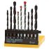 Top Tools Set de burghie lemn-metal-piatra 9 piese
